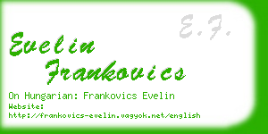 evelin frankovics business card